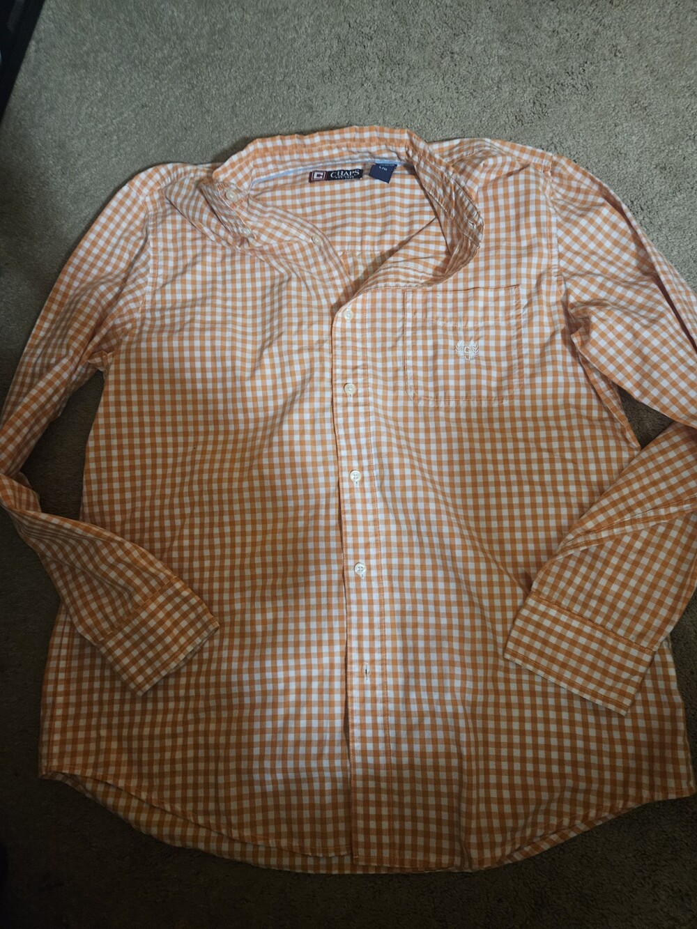 Chaps Men's Easy Care Dress Shirt Size L